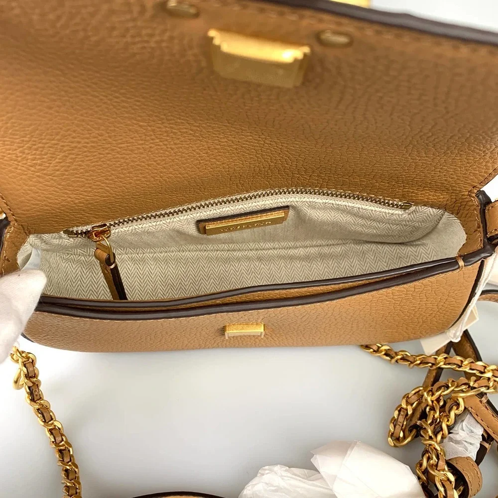 NWT Tory Burch Britten Convertible Crossbody Tiramisu - Picture 14 of 14